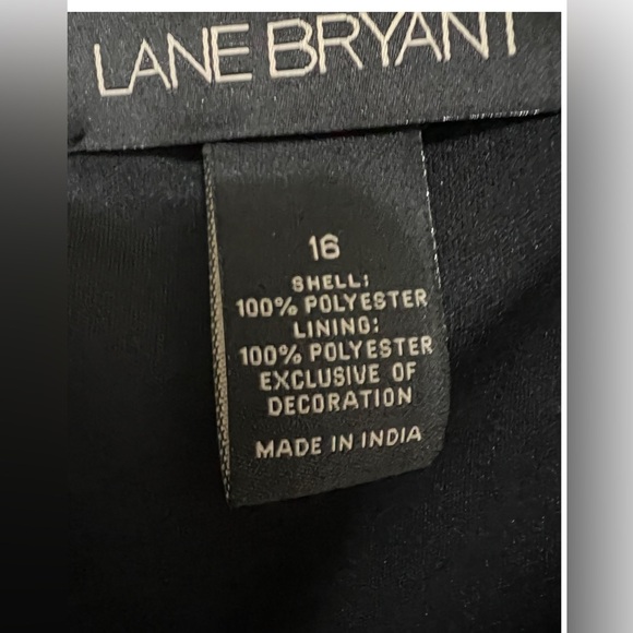 LANE BRYANT LADIES BLOUSE WITH TIE WAIST SIZE 16.  Bust 20” Length 24.5” - Picture 14 of 14